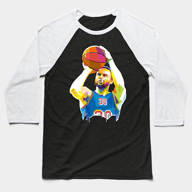 STEPHEN CURRY Baseball T-Shirt by Vector Baturaja